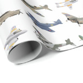 イギリスの各種第2次世界大戦飛行機 ラッピングペーパー (ロールコーナー)