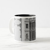 イギリスの喫茶店の高度 ツートーンマグカップ (正面左)