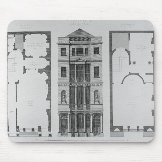 イギリスの喫茶店の高度 マウスパッド (正面)