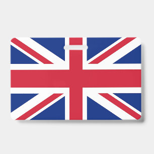 イギリスの国旗が付いた名札 バッジ