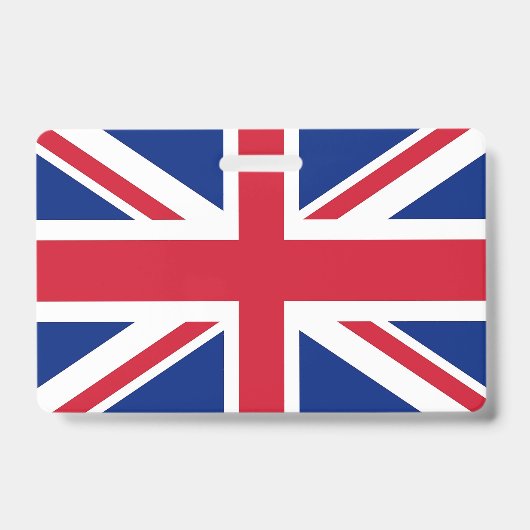 イギリスの国旗が付いた名札 バッジ (正面)