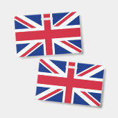 イギリスの国旗が付いた名札 バッジ (正面＆裏面)