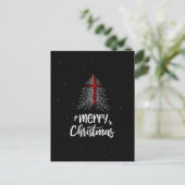 イギリスの国旗とクリスマス シーズンポストカード (スタンド正面)