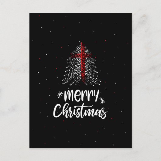 イギリスの国旗とクリスマス シーズンポストカード (正面)