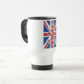 イギリスの国旗のKeep Calm and Carry On トラベルマグ (正面左)