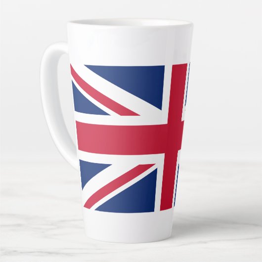 イギリスの国旗 カフェラテマグ (左アングル)