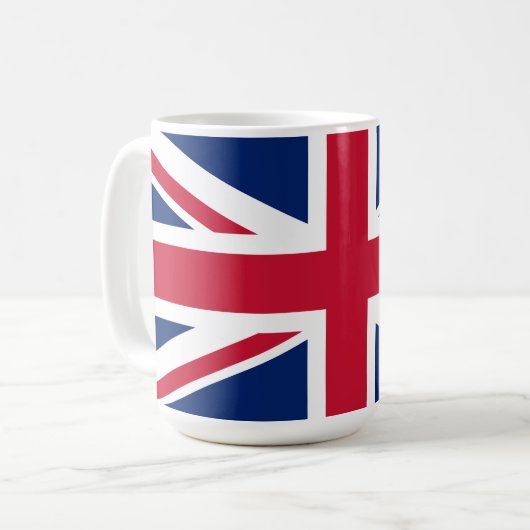 イギリスの国旗 コーヒーマグカップ (正面左)