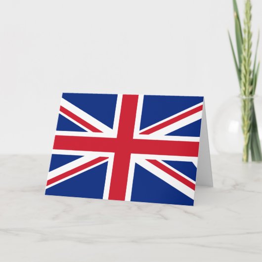 イギリスの国旗 サンキューカード (正面)