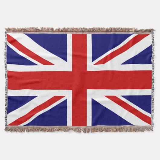 イギリスの国旗 スローブランケット (正面)