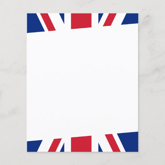 イギリスの国旗 チラシ (正面)
