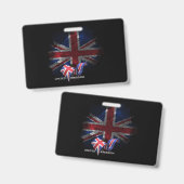 イギリスの国旗 バッジ (正面＆裏面)