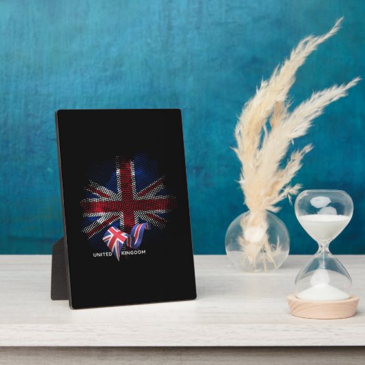 イギリスの国旗 フォトプラーク (側面)
