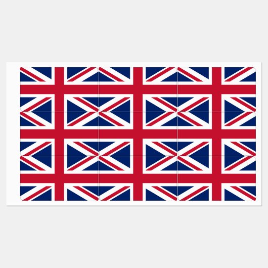 イギリスの国旗 ラベル (シート)
