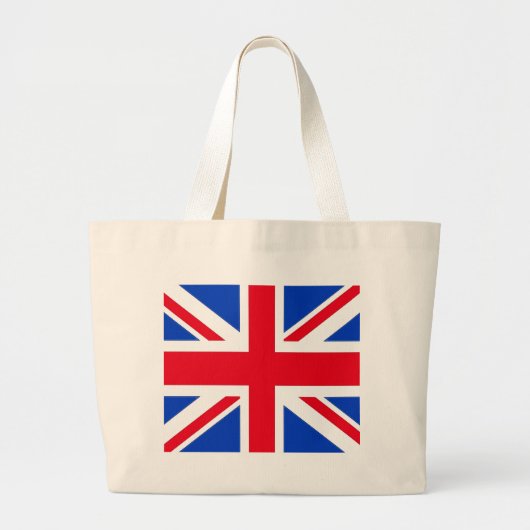 イギリスの国旗 ラージトートバッグ (正面)