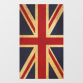 イギリスの国旗 ヴィンテージデザイン ウィンドウサイン (シート)