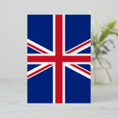 イギリスの国旗 箔招待状 (立ち正面)