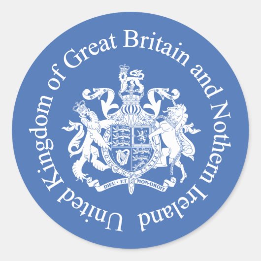 イギリスの国章 ラウンドシール (正面)