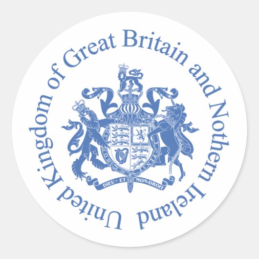 イギリスの国章 ラウンドシール (正面)