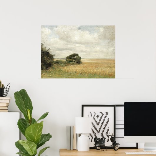 イギリスの国絵画側のヴィンテージ風景 ポスター (ホームオフィス)