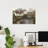 イギリスの国絵画側のヴィンテージ風景 ポスター (ホームオフィス)