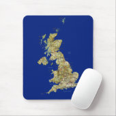 イギリスの地図のマウスパッド マウスパッド (マウス)