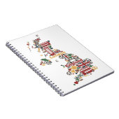 イギリスの地図の記号 ノートブック (右側)