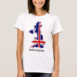 イギリスの地図のTシャツ Tシャツ
