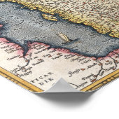 イギリスの地図素晴らし | 1587 ポスター (角)