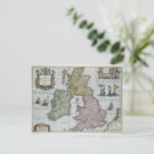 イギリスの地図， 1631 ポストカード (スタンド正面)