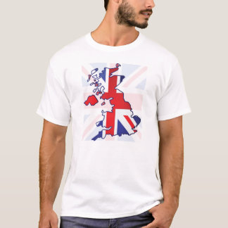 イギリスの地図 Tシャツ