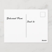 イギリスの地方で誕生日の帽子をかぶったサイ ポストカード (裏面)