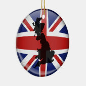 イギリスの地球 セラミックオーナメント (右)
