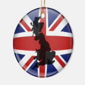 イギリスの地球 セラミックオーナメント (左)