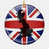 イギリスの地球 セラミックオーナメント (裏面)