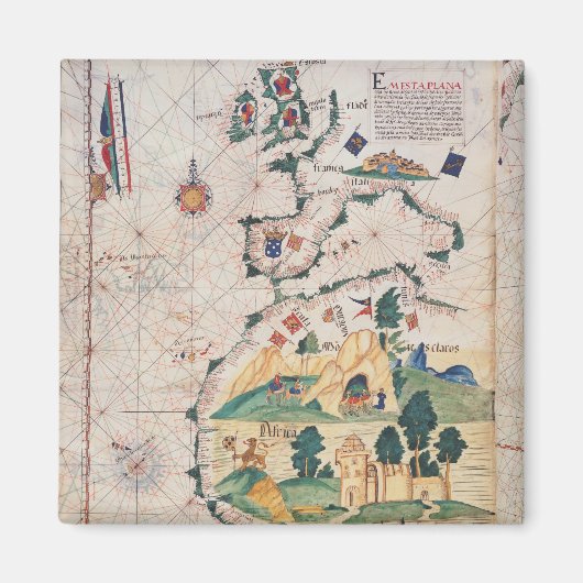 イギリスの地素晴らし図 マグネット (正面)