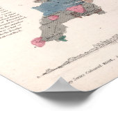 イギリスの地質図 ポスター (角)