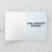 イギリスの城のアート 誕生日グリーティングカード カード (内部)
