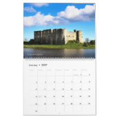 イギリスの城2025ウォールカレンダー カレンダー (1月 2027)