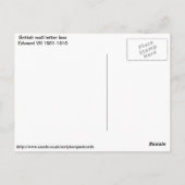 イギリスの壁紙箱 ポストカード (裏面)