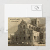 イギリスの大聖堂シリーズ：ウィンチェスター1836 ポストカード (正面/裏面)
