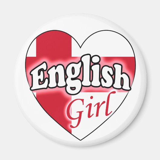 イギリスの女の子 マグネット (正面)