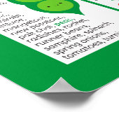 イギリスの季節野菜グラフ ポスター (角)