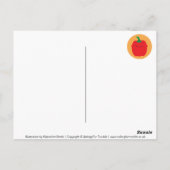 イギリスの季節野菜グラフ ポストカード (裏面)