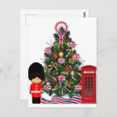 イギリスの家族全員のためのXマスの醜いセーター ポストカード (正面/裏面)