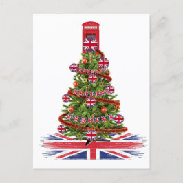 イギリスの家族全員のためのXマスの醜いセーター ポストカード