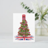 イギリスの家族全員のためのXマスの醜いセーター ポストカード (スタンド正面)