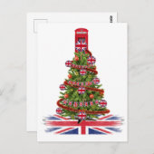 イギリスの家族全員のためのXマスの醜いセーター ポストカード (正面/裏面)