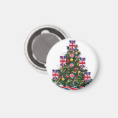 イギリスの家族全員のためのXマスの醜いセーター マグネット (正面/裏面)