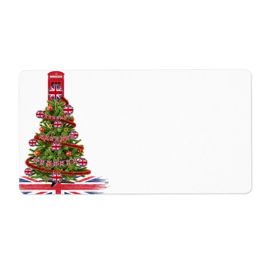 イギリスの家族全員のためのXマスの醜いセーター ラベル (正面)