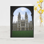 イギリスの対称の建物 カード (黄色い花)